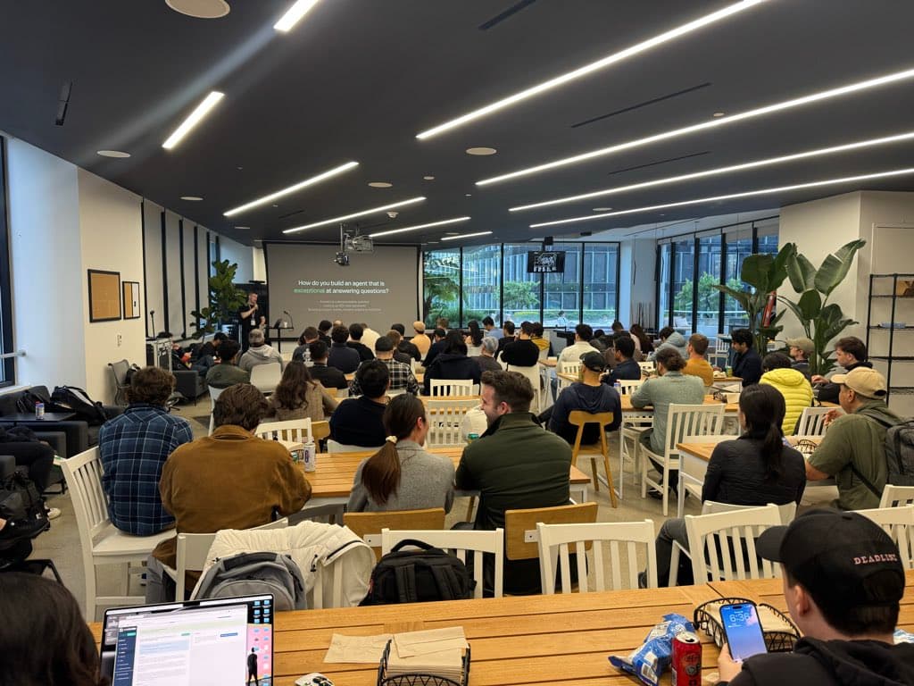 Audience at a conference talk